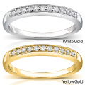 Half Row Diamond Ring Jewelry 925 Sterling Silver Wholesales